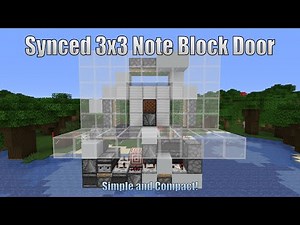 The Most Compact Synced 3x3 Note Block Door