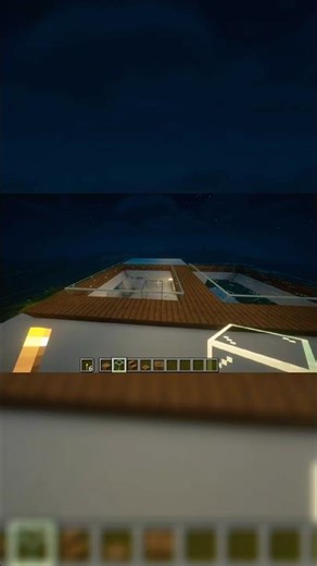 How to build a glass roof in Minecraft #asmr #minecraft #modernbuilding #roof #fürdich