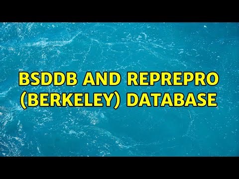 bsddb and reprepro (berkeley) database