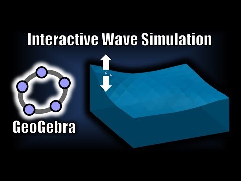 🌊3D Waves in GeoGebra (numerical simulation)