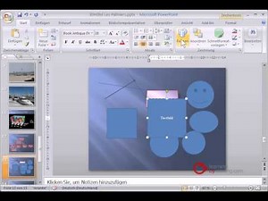 Powerpoint Präsentation Tutorial Deutsch Formen in Textfelder