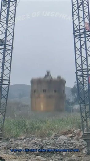 Extreme Construction: High Energy Dynamic Compaction Machine in Action