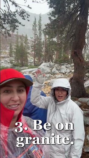 Caught in a thunderstorm on exposed granite in Mineral King. Mountain lessons learned fast. ❤️🥾