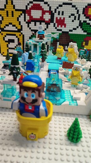 LEGO Mario MAKER Frozen Level design! #shorts