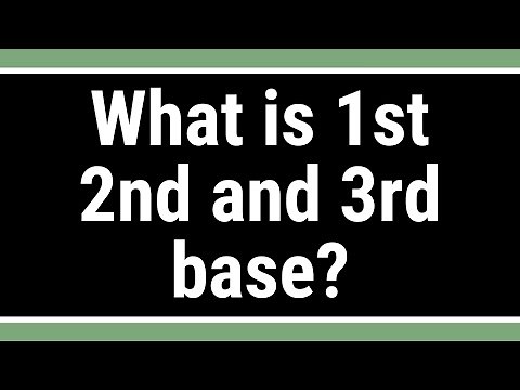 What is 1st 2nd and 3rd base?
