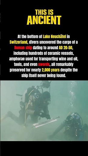 2,000-Year-Old Roman Cargo Found in Swiss Lake