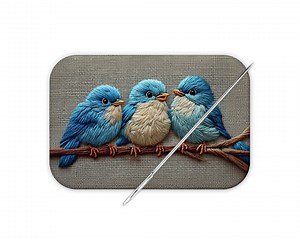 Large Bird Needle Minder, Embroidery Cover Minder (2x3 Inch) - Etsy
