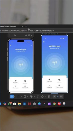 Design a modern Wi-Fi hotspot screen with me in Figma