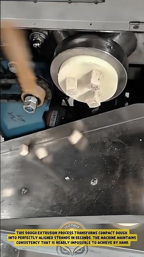 Extruding Dough into Continuous Strands using an Industrial Roller Machine