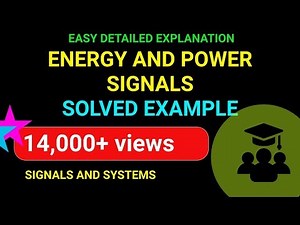 Energy and Power Signals - Part 2 | Solved Example | Emmanuel Tutorials