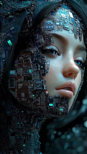 Dark Ambient Cyberpunk Visuals | PCB Android Gaze