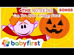 The Notekins - Can You Make A Happy Face - New Song | Halloween Song for kids ‪@BabyFirstTV‬