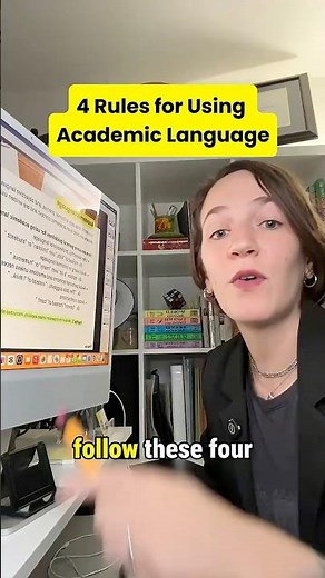 4 Rules for Using Academic Language