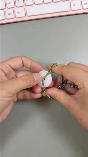 Join me in braiding a nice peace button necklace, very easy and the finished product is beautiful #c