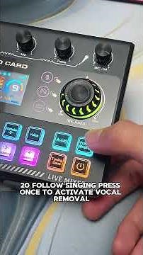 V200 Mixer/Sound Card: Button Overview