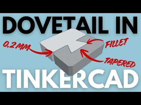 Using Tinkercad to create dovetail joints for 3D printing