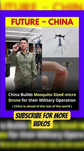 China's Insect-Sized Spy Drone Shocks the World! 🐝🚁 | Military Tech 2050 #china #drone #news