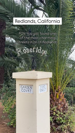 Step back in time & visit Redlands’ Garden Hill Historic District. 🌻🌸🌹 Established in 1917, this charming neighborhood began as the Garden Court Subdivision — dreamed up by E.A. Moore, L.A. Cartlidge & H.H. Ford. 🏡 You’ll find a mix of Dutch Colonial Revival, Mission Revival, Adobe, and Norman-English styles, each home with its own personality and century-old character. 🌳 With tree-lined streets and original stone curbs, Garden Court feels like a living postcard. I love uncovering hidden ge