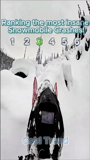 Ranking The Most Insane Snowmobile Crashes! #skiing #snowboarding #snowboard #winter #ski