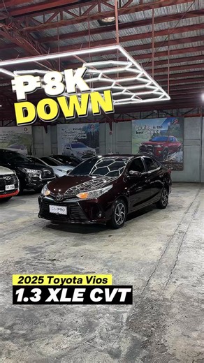 Meet the 2025 Toyota Vios 1.3 XLE CVT in stunning Blackish Red Mica