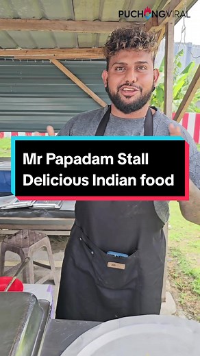 Delicious Indian Food at Mr Papadam Food Stall in Puchong