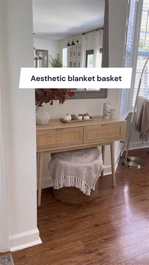 Why oversized blanket baskets are trending in home decor