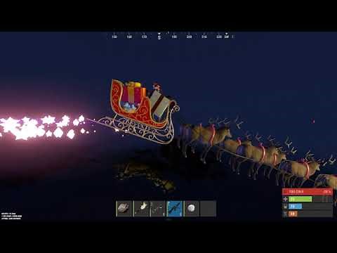 Rust Santa Claus (Christmas Event) - Santa’s Sleigh Xmas - Nicholas and team of reindeer (St. Nick)