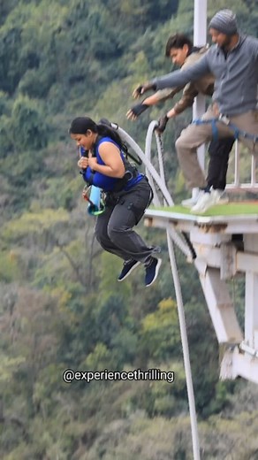R crazy on Instagram: "Splash Bungee 👀 jump @experiencethrilling What a clean jump....... Book your slot nd you can do bungy jump. Book 90847 53365"