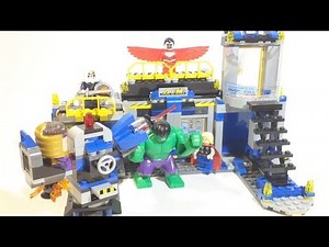 Лего 76018 "Hulk lab smash" "Разгром лаборатории Халком" обзор.