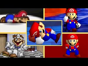 Evolution of Mario Death Animations & Game Overs in Nintendo 64 Ports - 4K