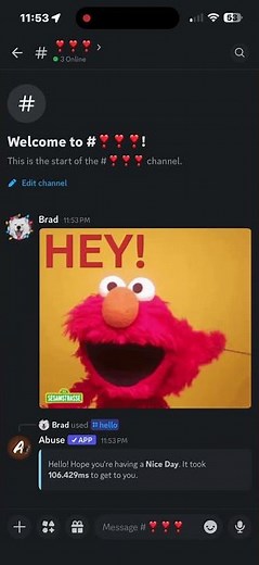 Hey! Hi! Hello! #hello #elmo #red #happy #smile