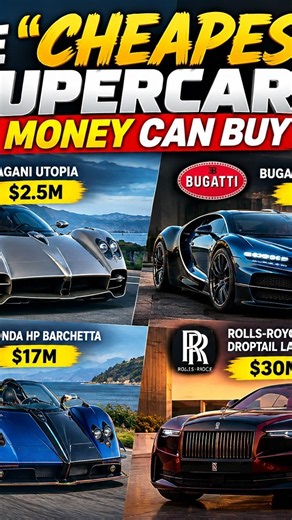 $2.5M to $30M: The World’s Most Expensive “Cheap” Cars#Supercars #Hypercars #Pagani #Bugatti
