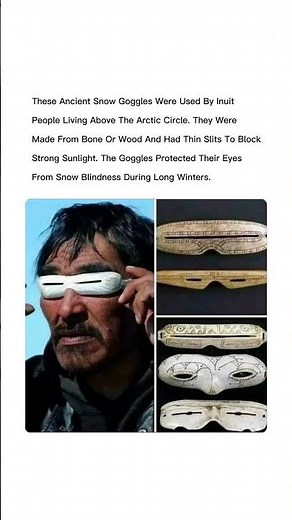 Ancient Inuit Snow Goggles History💀