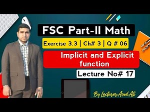 Implicit and Explicit Function Derivatives: Solved Questions! | Class 12 math chapter 3