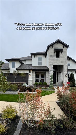 With that kitchen and primary suite, this luxury home has it all. 🏡🤍 Community: Travisso Naples Collection 🎥 Floor Plan: Larimar 📍 Leander, TX Step inside the Larimar — where grand design meets livable elegance. From a two-story foyer with curved staircase to a sophisticated butler’s pantry, every detail is thoughtfully designed for comfort and entertaining. ✨ A chef-inspired kitchen opens to the dining area and bi-level great room, perfect for hosting or everyday living. ✨ Private first-flo