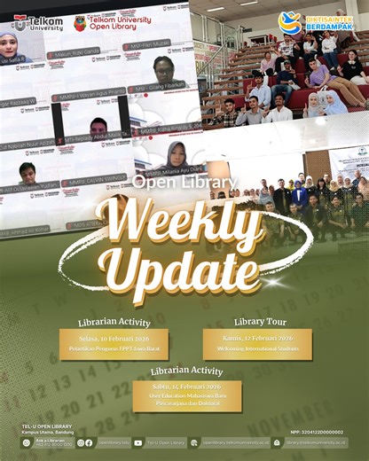 Telkom University Open Library | Open Library Weekly Update. Highlight kegiatan Open Library selama satu pekan terakhir. #perpustakaan #telkomuniversity #openlibrary... | Instagram