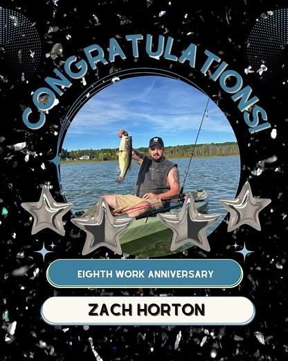 Happy Work Anniversary Zach Horton!