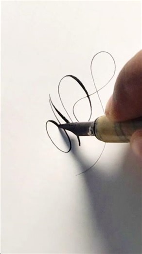 Guess the letter, How to write a letter Ka, Copperplate satisfying art, #calligraphy #shortsfeed