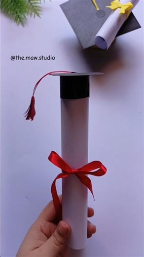 The Cutest Mini Graduation Cap! 🎓 Graduation Cap DIY! #diy #graduationcap #graduationcraft #craft