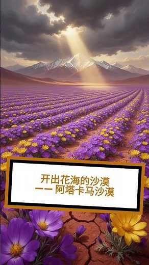 开出花海的沙漠 —— 阿塔卡马沙漠