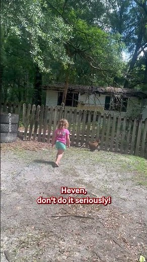 Toddler Gets Chased By Chicken 😂