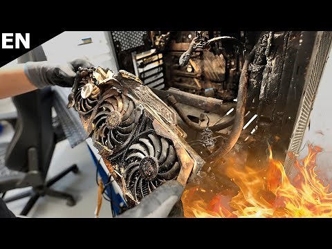 Just Mind Blowing! This PC was literally on Fire - But did the GPU Survive?