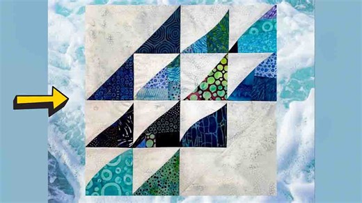 Ocean Waves Curves Quilt Tutorial