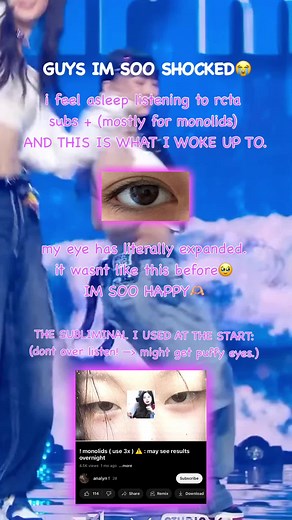 Achieve Beautiful Monolids Naturally - Subliminal Results Revealed