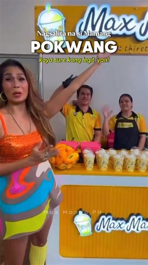 TO THE MAX ang sarap with Max Mango! 🥭💛 Si Mamang Pokwang na mismo nagsabi niyan, kaya alam mong legit! 😉 Maraming salamat sa love, Mamang! 🫶 ---- Try Max Mango now and taste the MAX level sarap!🥭✨ #MaxMango #MaxMangolicious #ThirstQuencher #PinoyFavorite #ToTheMax | Max Mango - Main