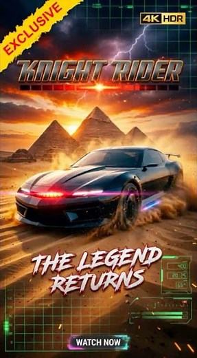 Knight Rider 2026 🚗🔥 New Movie Trailer | KITT Escapes Police in High-Speed Chase Turbo boost