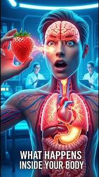 What Happens Inside Your Body When You Eat Strawberry?#health#nutrition#science#3danatomy#3danatomy
