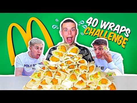 WRAPS P'TIT RANCH MCDO CHALLENGE !! Combien vais-je en Manger ? (J'atomise Michou et Inoxtag ^^)