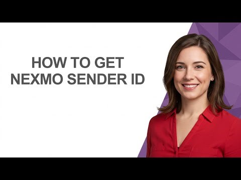 How to Get Nexmo Sender Id - AshleyHowTo