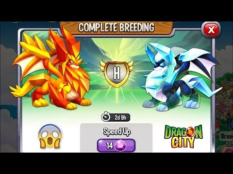 Dragon City: Topaz Dragon vs Ice King Dragon [EXCLUSIVE BREEDING] 😱